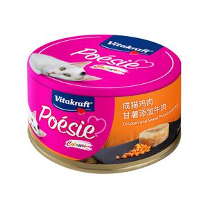 비타크래프트 포에시 컬러스 치킨&고구마젤리 80g x 24개