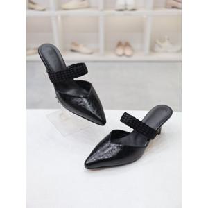 [코디엘루]심플 캐주얼 여성 힐 블로퍼 샌들 6cm CDMD500714_GN