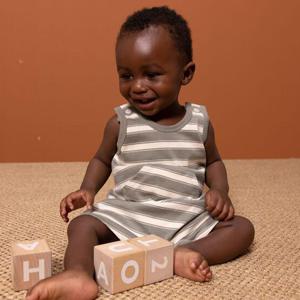 [쁘띠바또]쁘띠바또 베이비 스트라이프 슬리브리스 바디수트 우주복 (NTM41NB84F_OV)