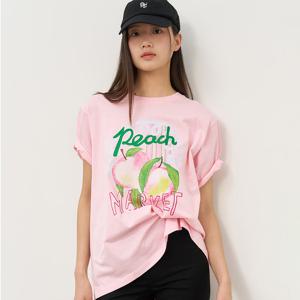 WOMAN 후르츠 루즈핏 반팔티 [PINK PEACH] / WBE2L01537
