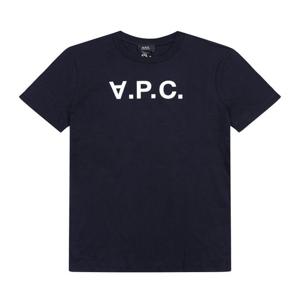 [아페쎄 APC] COHBM M26384 TIQ DARK NAVY/ECRU 공용 반팔티