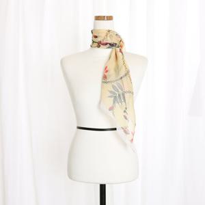 샵앤) 봄신상 국산 여성 꽃체인 미니사선 데일리 스카프 DRN-WSC-0838-옐로우