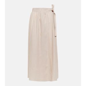 로로피아나 리넨 미디 스커트 P00901532