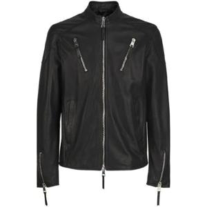 쥬세페자노티 키안 레더 지퍼 바이커 재킷 ERU2023H01