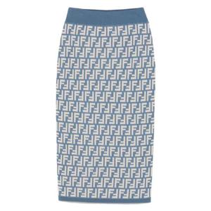 펜디 FF 자카드 미디 스커트 FZQ768AUHW