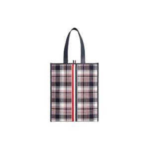 톰브라운 헤어라인 마드라스 체크 수팅 웨빙 스트라이프 버티컬 토트백 트리컬러 FAP348A-07845-960