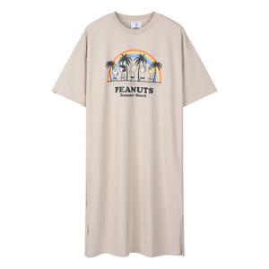 여성 스누피 레인보우 롱 원피스 FPBOP772