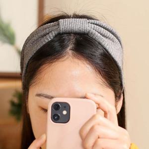 (엔젤슈슈) 리본 골지 터번 헤어밴드 데일리 머리띠
