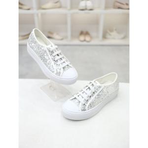 [블리아르]스팽글 여성 망사 캐주얼 스니커즈 4cm BLMD100489_GN