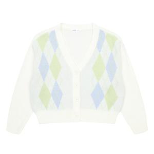소이 여아 아가일 니트 가디건 23S5051_IV