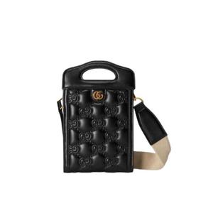 구찌 GG 마틀라세 탑 핸들 미니백 블랙 레더 723776-UM8HG-1046