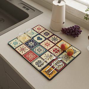 [포유매트]포유 바로크 규조토 설거지 식기 건조 드라잉 매트