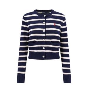 폴로 랄프 로렌 스트라이프 크루넥 가디건 211959297 001 TP934411339