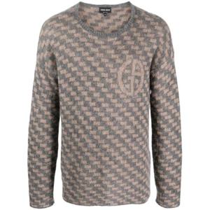 25 FW 조르지오아르마니 기하학 패턴 인타르시아 니트 스웨터 6RSM16SM25Z TP432135940