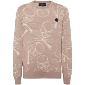 25 FW 필립플레인 스컬 앤 본즈 자카드 스웨터 SADCMKO1333PKN002N TP432134518