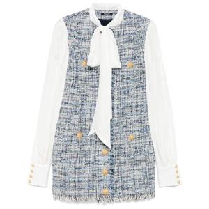 25 FW 발망 트위드 미니 드레스 EF1R9266MG25 TP432980354