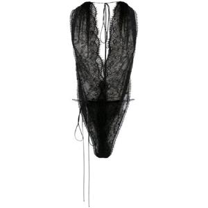 25 FW 빅토리아베컴 홀터넥 레이스 바디수트 1125WTP006160A TP433016557