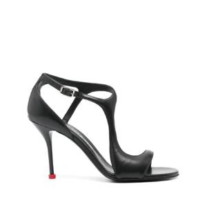 25 FW Alexander McQueen 하네스 가죽 샌들 90mm 789436WIFD1 TP432100205