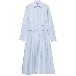 25 FW 프라다 플리츠 포플린 드레스 P3P09HSOOO1XV2 TP436028252