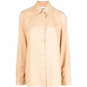 25 FW 질샌더 클래식 칼라 버튼 블라우스 J04DL0005J65004 TP432500009