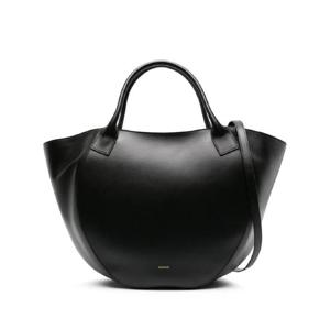 25 FW 반들러 미아 로고 프린트 가죽 토트 백 000117 TP432280486