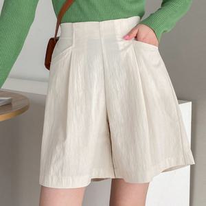 샵앤) 국산 여성 시원한 여름 A라인 뒷밴딩 여름 반바지 ATT-WPT-4483-베이지