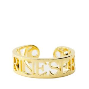 Marine Serre 로고 레터링 슬립온 팔찌 UJW057 GOLD TP934493842