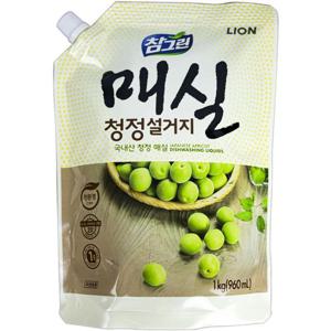 매실 청정설거지 리필 1kg 참그린 주방세제