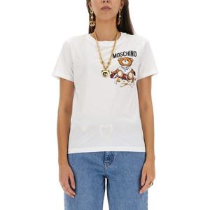 모스키노 테디 베어 프린트 티셔츠 07025541 1001