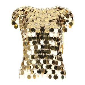 파코라반 골드 시퀸 탑 19AITO010PS0133 P710