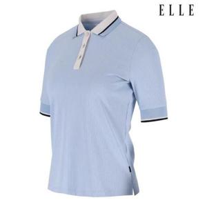 엘르골프 세이브존01 여성 에리배색 5부기장 폴로 티셔츠 6J45202 801
