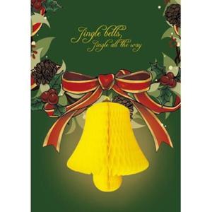 아트박스/유리컴카드 허니콤 크리스마스 골든벨