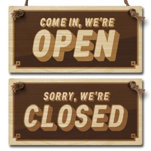 아트박스/뭉키데코 나무 오픈클로즈 양면 우드 팻말 안내판 표지