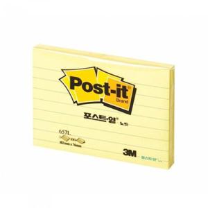 아트박스/3M 3M 포스트잇 노트 657-L(라인) (102*76mm)