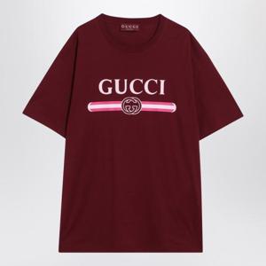 구찌 반팔 티셔츠 796395XJHDH Burgundy