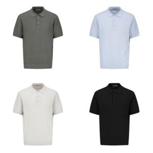 [리얼지오지아][4컬러] 25SS 데일리 리브조직 워셔블 카라티 ADF3ET1901 CM9344