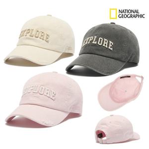 내셔널지오그래픽키즈 K253KHA030 남여공용 워싱 볼캡 캡모자 초등 야구모자 고학년 딜