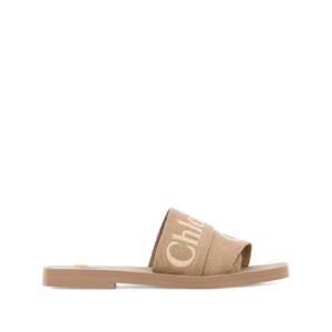 끌로에 우디 로고 자카드 샌들 CHC23U188EF