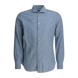 보리엘로 라이트 블루 코튼 셔츠 170474DENIM LIGHTBLUE