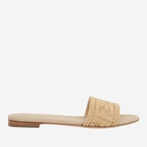 펜디 누드 메쉬 FF 모티프 슬라이드 샌들 8R8747 AU2QF1SVT