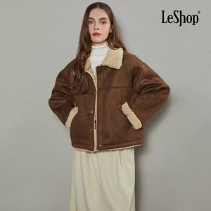 [르샵]카라넥 시어링 스웨이드 무스탕 자켓 (BOBJK011A)