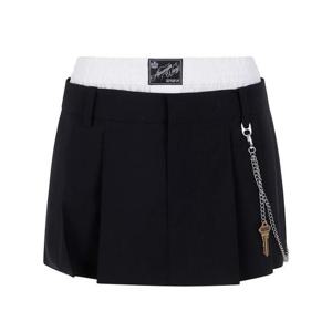 알렉산더 왕 숏팬츠 1WC3254915 965 BLACK WHITE