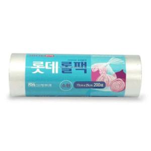 롯데 위생롤팩 소 17x25cm 200매 롯데 이라이프