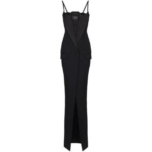 발망 로고 패치 맥시 드레스 EF1RN210WC09