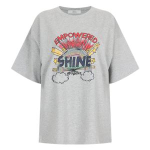 샵앤) 국산 여성 라운드넥 우먼샤이니 면 반팔 티셔츠 MER-WSH-20714-그레이