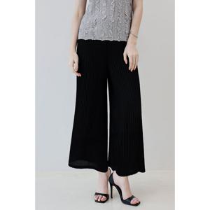 [요이츠]더블 플리츠 스트레이트 팬츠_YJ04WOPSL84_BK1