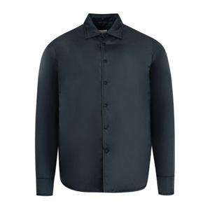 아스페시 블랙 버튼업 클래식 칼라 롱 슬리브 셔츠 I1I107961C9