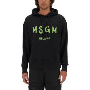 MSGM 로고 프린트 드로스트링 후드티 3740MM515247799 99 TP944823825