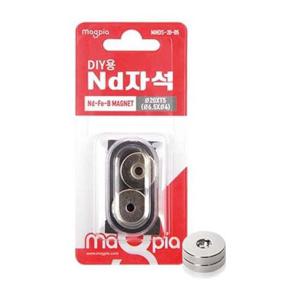 마그피아 원형강력자석(타공DIY) MNDS-25-05(25 x5 부품 소모품 자재 파츠