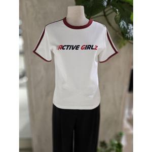 [ZOOC] 컬러 라인 티셔츠 (Z252PSM022)